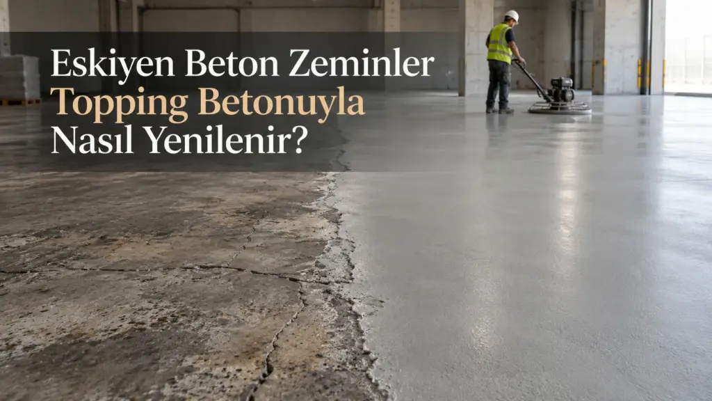 Eskiyen Beton Zeminler Topping Betonuyla Nasıl Yenilenir?