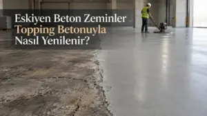 Eskiyen Beton Zeminler Topping Betonuyla Nasıl Yenilenir?