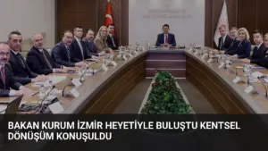Bakan Kurum İzmir Heyetiyle Buluştu Kentsel Dönüşüm Konuşuldu