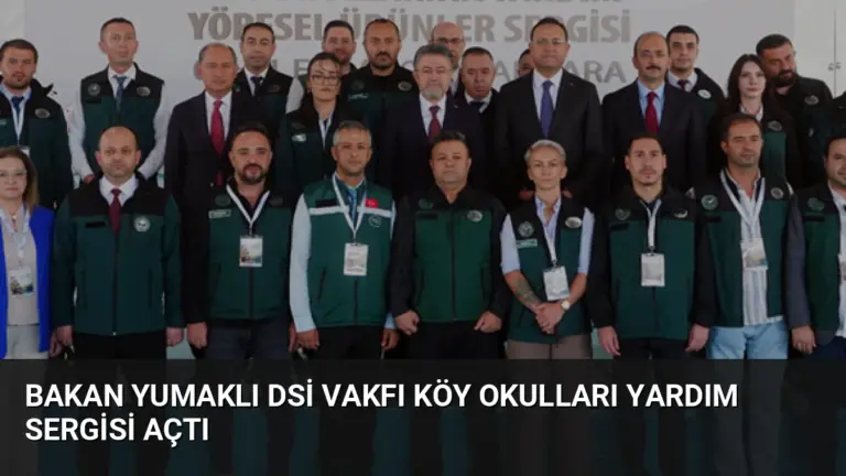 Bakan Yumaklı DSİ Vakfı Köy Okulları Yardım Sergisi Açtı