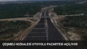 Çeşmeli-Kızkalesi Otoyolu Pazartesi Açılıyor
