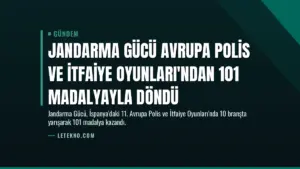 Jandarma Gücü Avrupa Polis ve İtfaiye Oyunları'ndan 101 Madalyayla Döndü