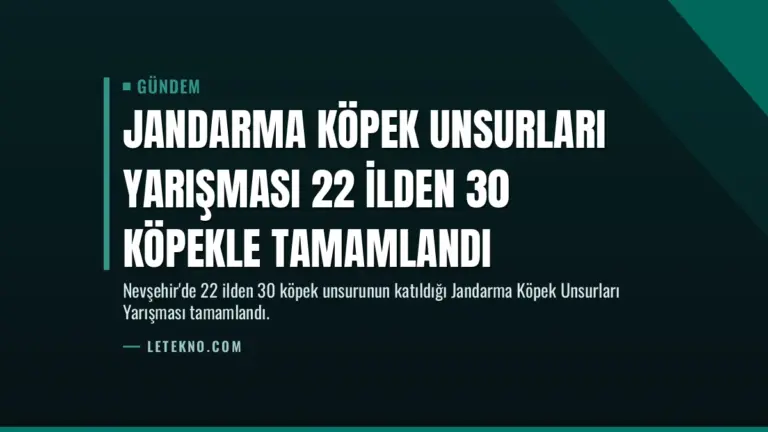 Jandarma Köpek Unsurları Yarışması 22 İlden 30 Köpekle Tamamlandı
