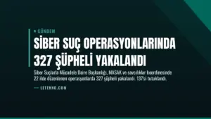 Siber Suç Operasyonlarında 327 Şüpheli Yakalandı